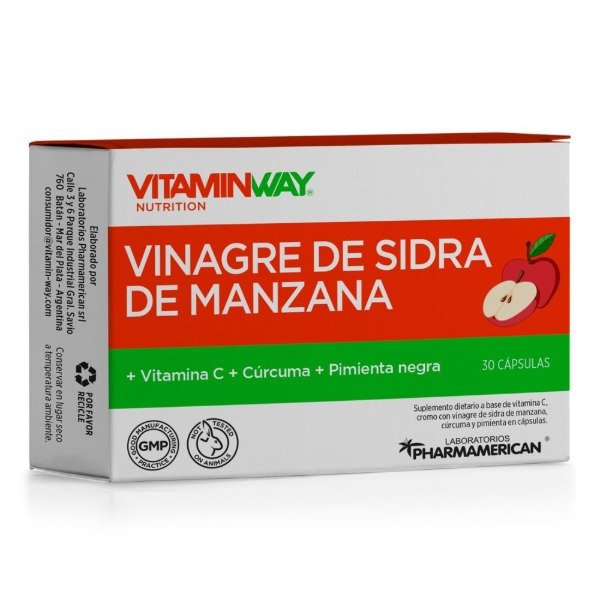Producto - Vinagre de Sidra de Manzana 30 capsulas - Vitamin Way