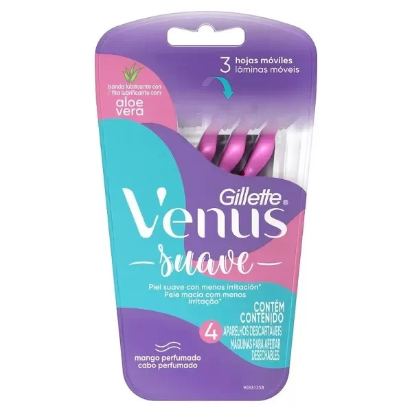 Producto - maquina de afeitar 3 filos venus x4u [PRESTOBARBA]