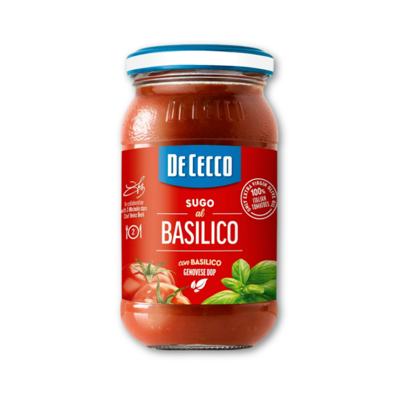 Producto - SALSA DE TOMATE ALBAHACA DE CECCO (200GR)