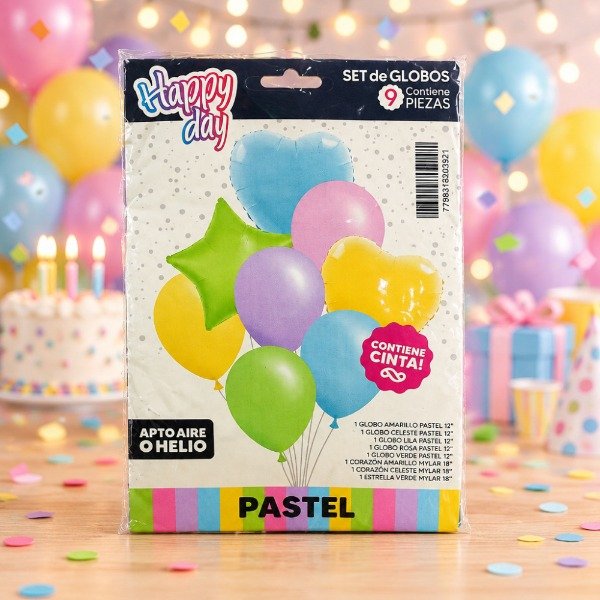 Producto - Set de Globos Pastel 8163 - 1