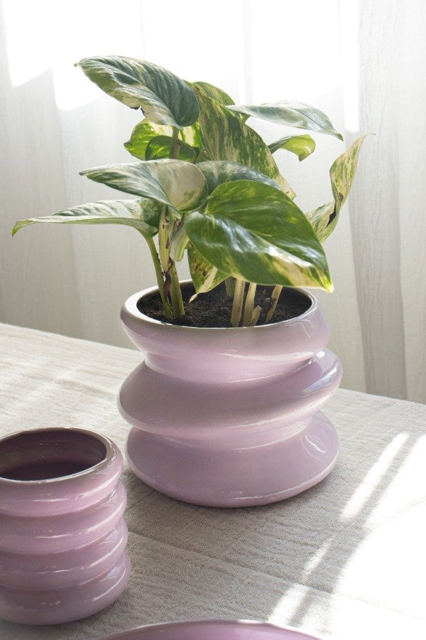Producto - Maceta Torcidita lila