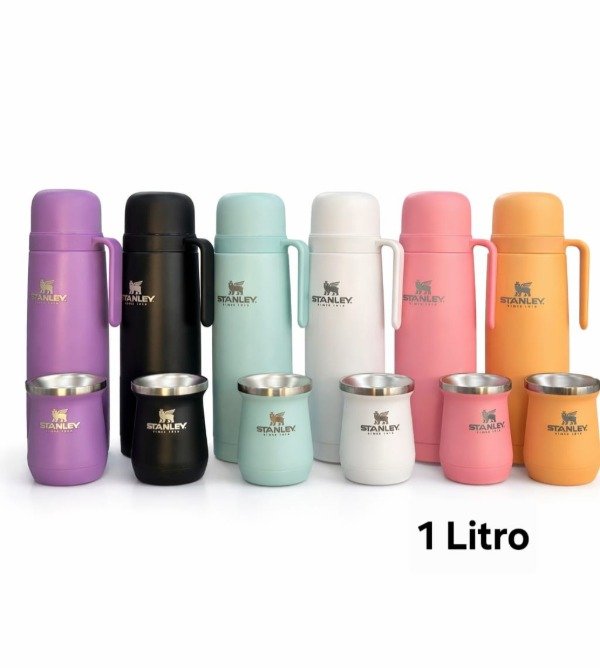 Producto - Termos de Acero Inoxidable media manija 1 litro