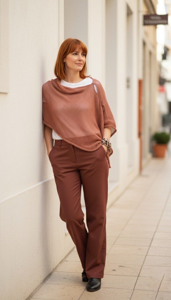 Producto - poncho de hilo reversible + sorpresa (ver más colores)