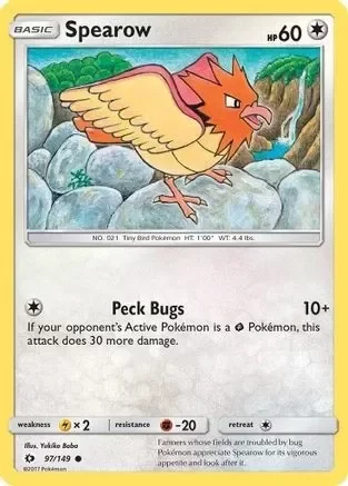 Producto - Spearow 97/149 SM Common Pokemon NM