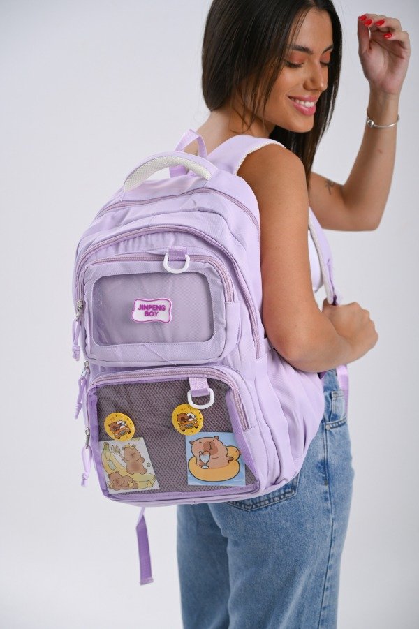 Producto - Mochila Capibara "C" Lila