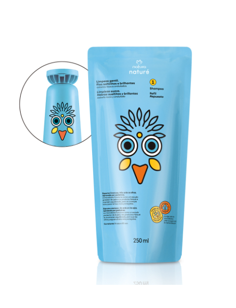 Producto - Repuesto Shampoo para Cabellos Lacios y Ondulados Naturé 250 ml