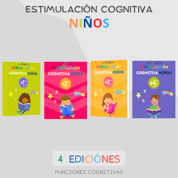 Producto - KIT ESTIMULACIÓN COGNITIVA NIÑOS - CUATRO EDICIÓNES