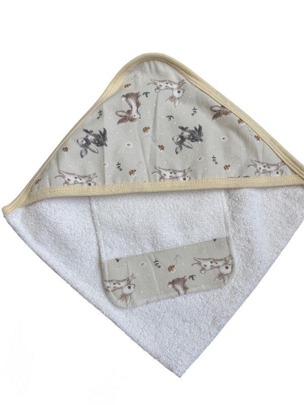 Producto - Toallón con babita conejos