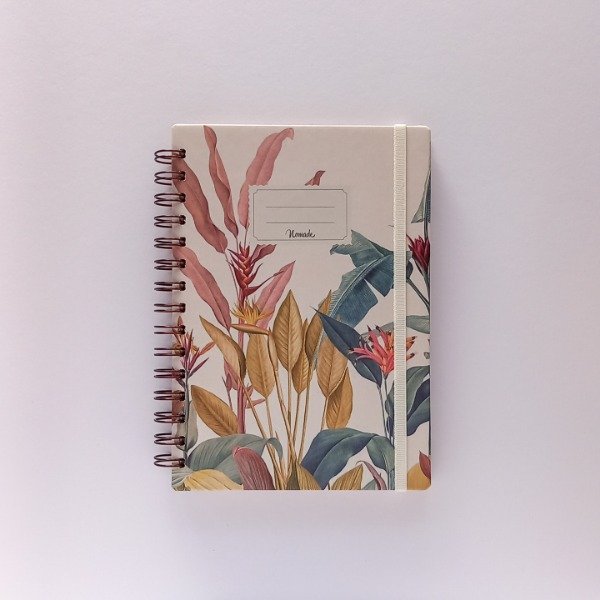 Producto - Agenda 2026 Anillada a5 (15x21cm) Semana a la Vista - Botánica Tropical II