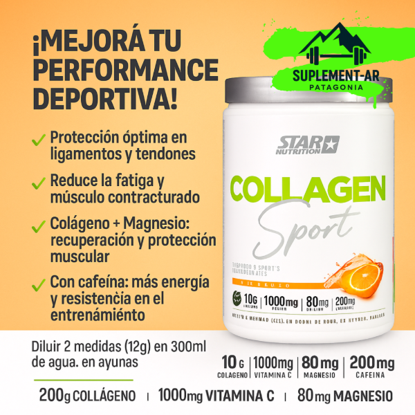 Producto - Collagen SPORT Naranja 360 Gr en polvo - 1