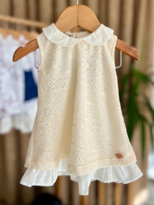 Producto - Vestido Bautismo de Encaje Lady Bebe