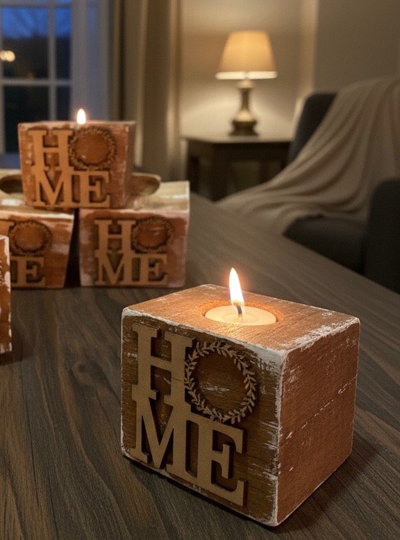 Producto - Porta vela HOME pallet