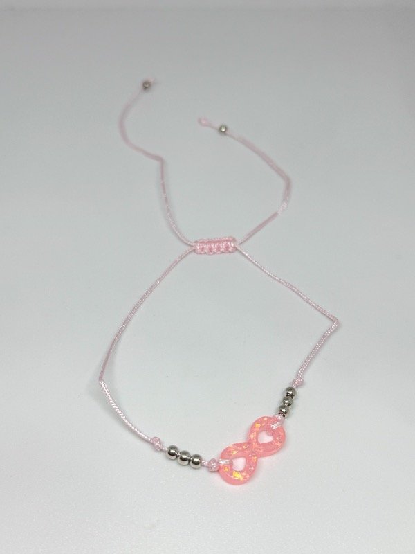 Producto - Pulsera de hilo dije infinito rosa