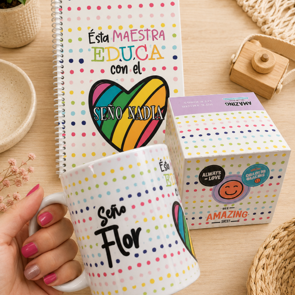 Producto - Taza de porcelana + Agenda Personalizada - 0