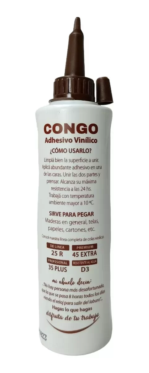 Producto - Cola Carpintero Adhesivo Vinílico c/ Pico de Pato Congo - 2