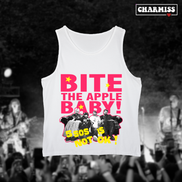 Tank top bite the apple baby