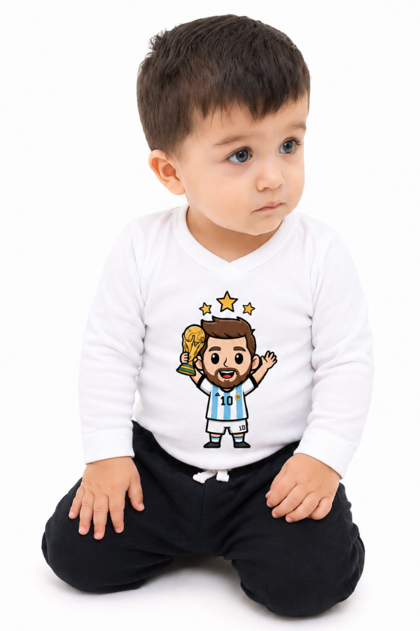 Producto - Body Messi Copa Levantada Manga Larga