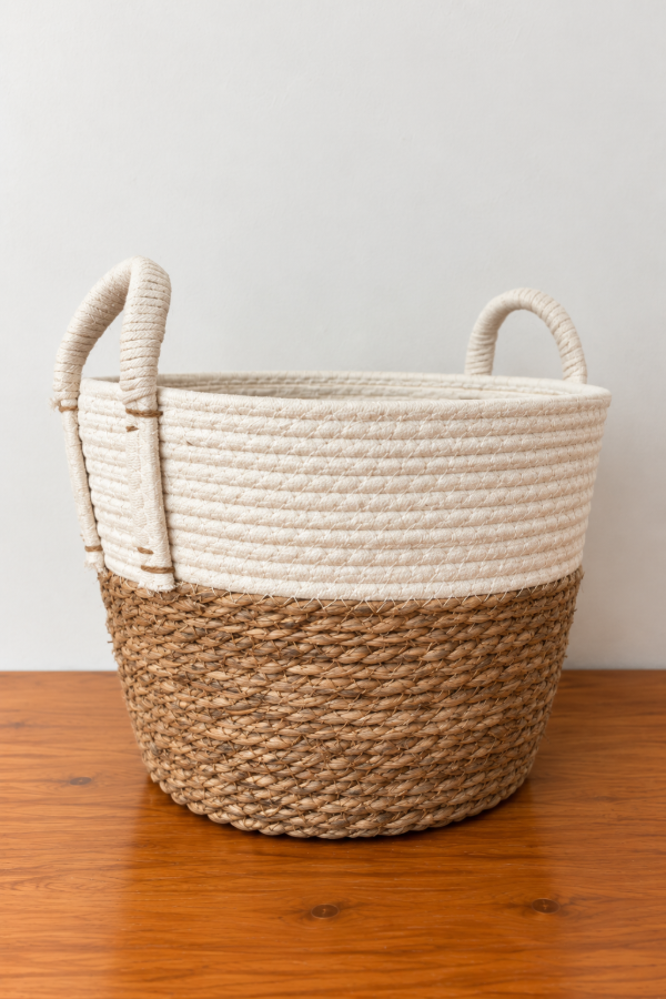 Producto - Canasto Yute Bicolor - 1