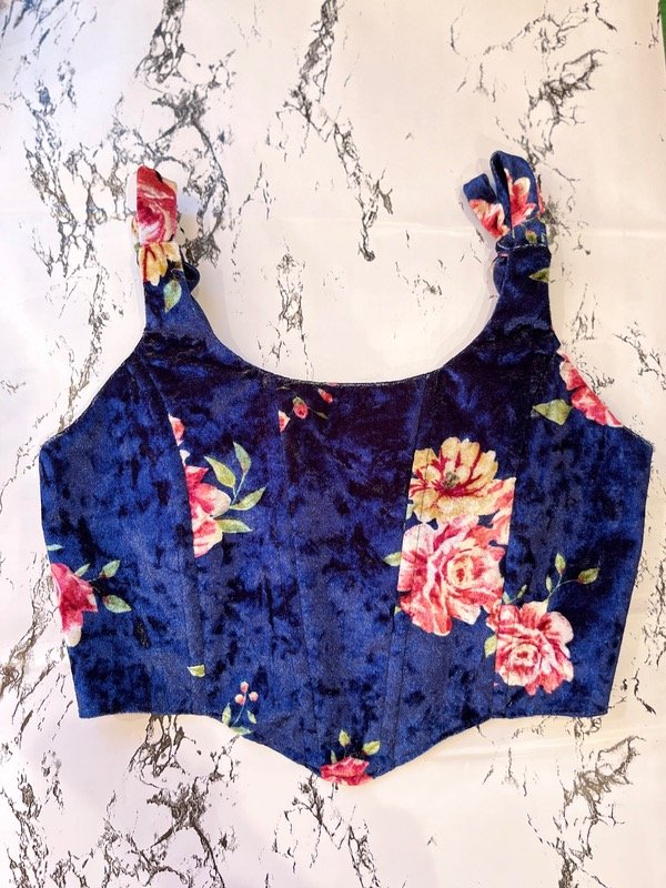 Producto - Corset azul violeta.