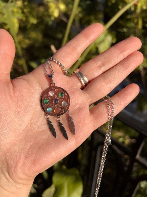 Producto - Collar de atrapa sueños con proteccion