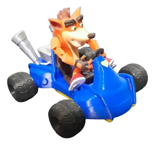 Producto - Figura Crash Bandicoot Con Auto 10 Cm