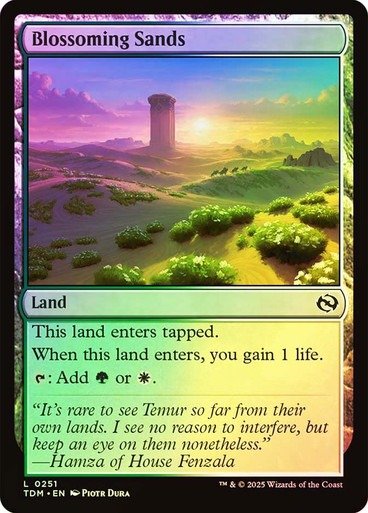 Producto - Blossoming Sands Foil  Tarkir: Dragonstorm