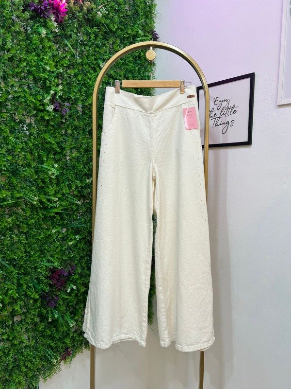 Producto - Palazo de jeans blanco JESSI 0510