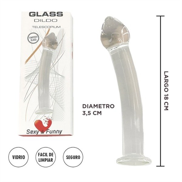 Producto - Telescopium : Dildo Vidrio Templado