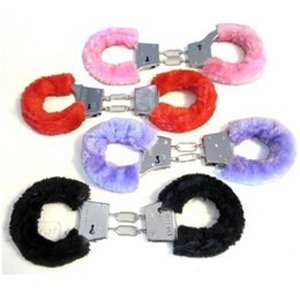 Producto - Esposa Metal forradas con peluche y 2 llaves Cod A24-05
