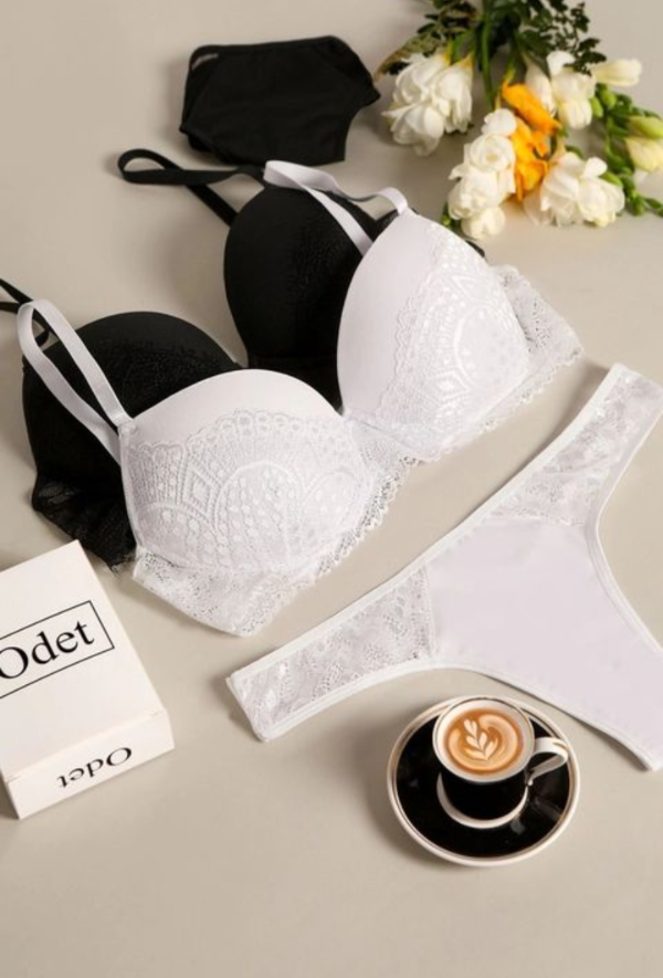 Producto - Conjunto Taza Soft microfibra con puntilla