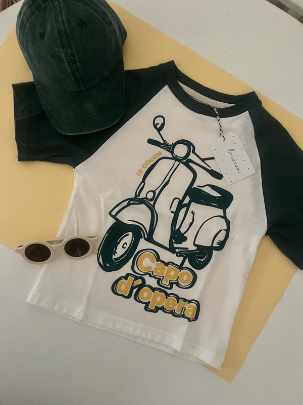 Producto - REMERA OVER GIOVANNI BLANCA Y VERDE