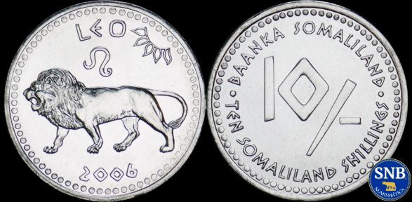 Producto - Somalilandia - 10 Chelines (2006) KM #13 Leo