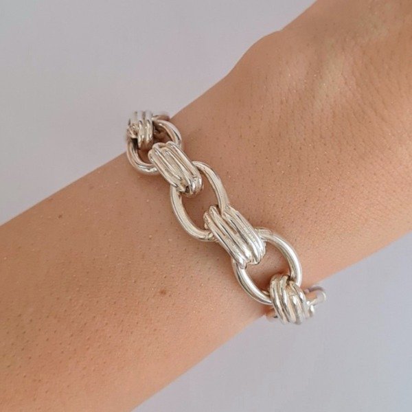 Producto - Pulsera óvalos con cierre marinero