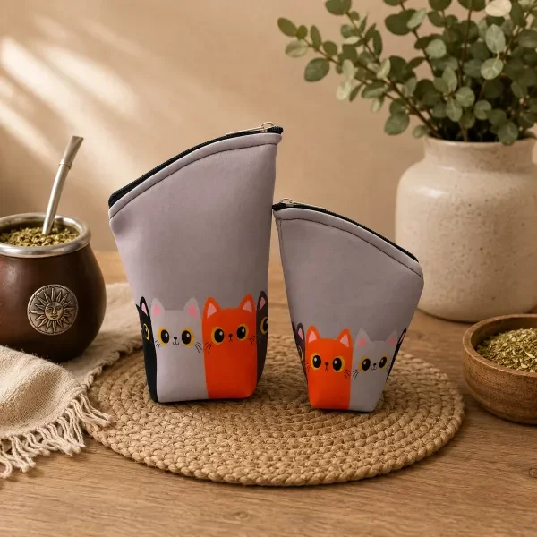 Producto - Set Azucarer/Yerbera Neoprene Gatitos