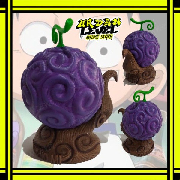 Producto - Figura One Piece - Fruta Gomu Gomu no Mi con Base Mod.02