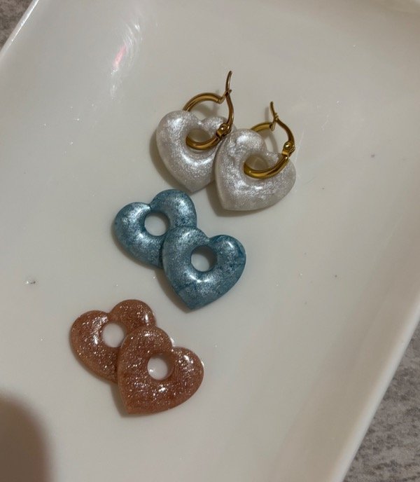 Producto - Corazones brillos