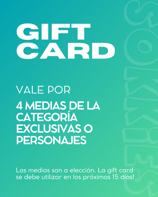 Producto - GIFT CARD X 4 EXCLUSIVAS/PERSONAJES
