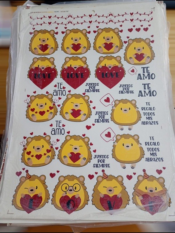 Producto - Calco Vitrificable Erizo Ceramica