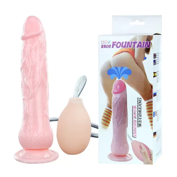 Producto - Dildo realistico 20 x 4 cm eyaculador con sopapa