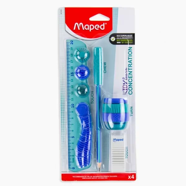 Producto - SET MAPED CONCENTRATION x4pzas. Elementos sensoriales para la concentración.