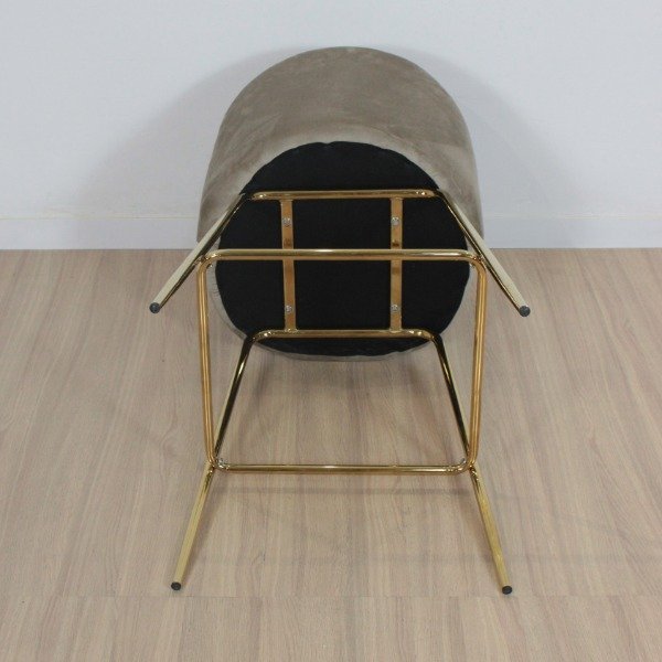 Producto - BANQUETA PRINCE VISON PATAS DORADAS - 4