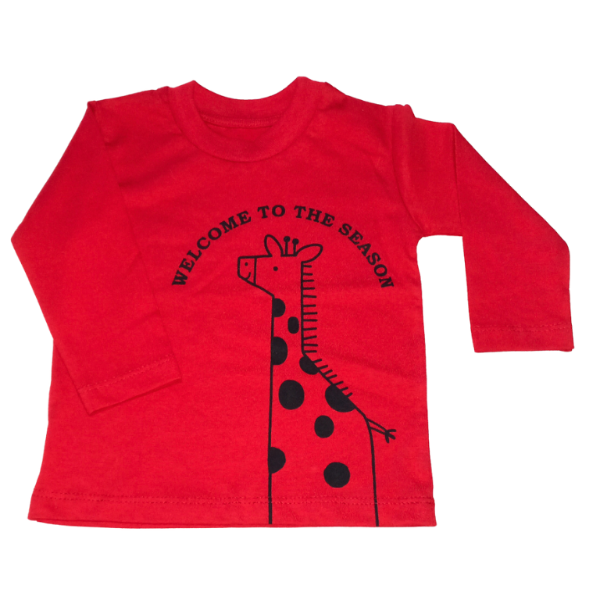 Producto - Remera jirafa rojo