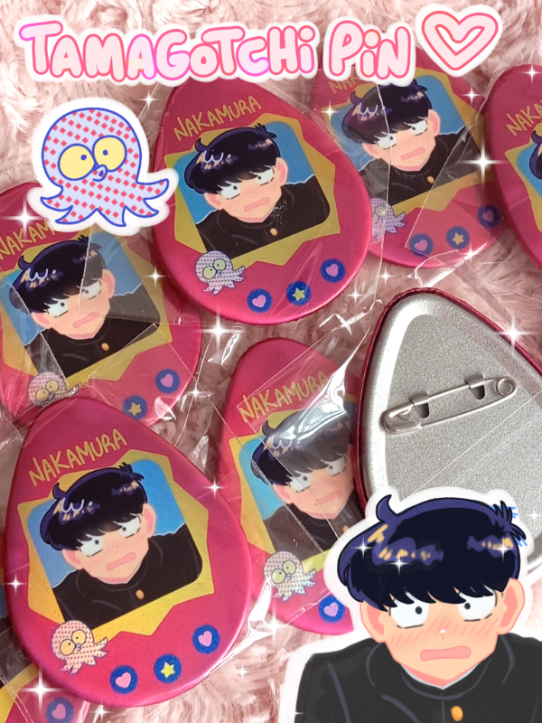 Producto - Nakamura tamagotchi badge - Stock inmediato
