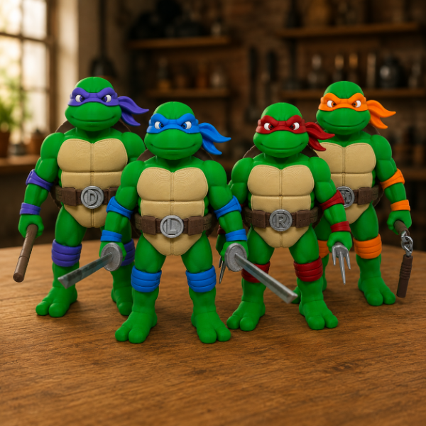 Producto - Figuras Coleccionables 3D Tortugas Ninja de 30 cm - 0