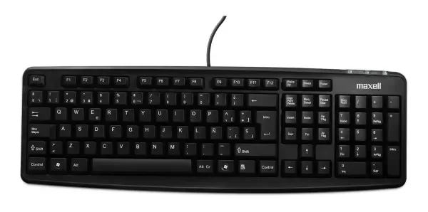 Producto - Maxell Teclado Alambr Kb-90 Basico con cable
