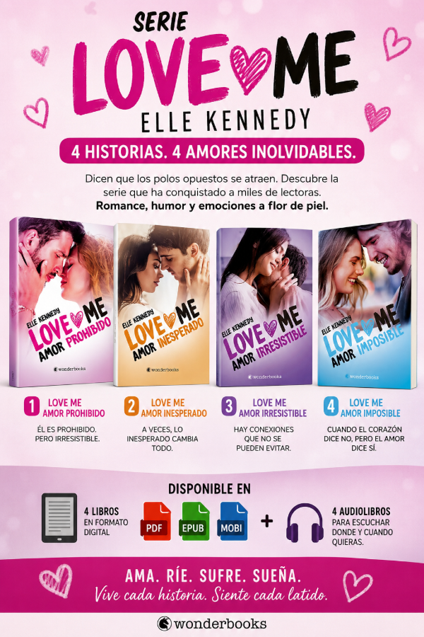 Producto - SERIE LOVE ME ELLE KENNEDY 4 LIBROS + AUDIOLIBROS