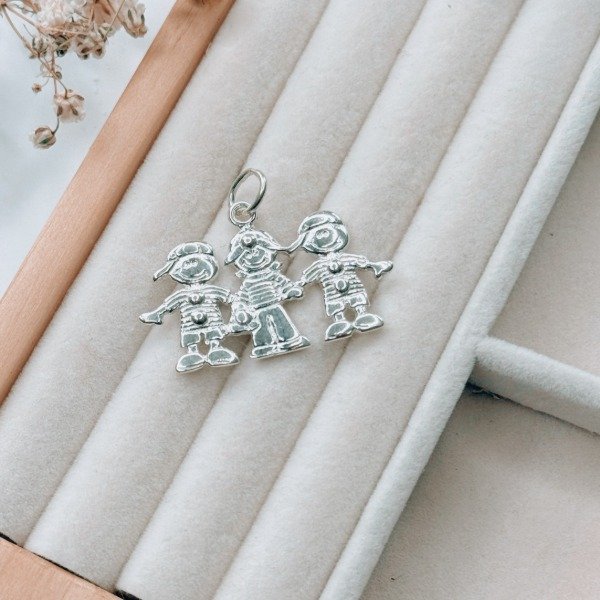 Producto - Dije Nenes Triple Plata 925 - 1