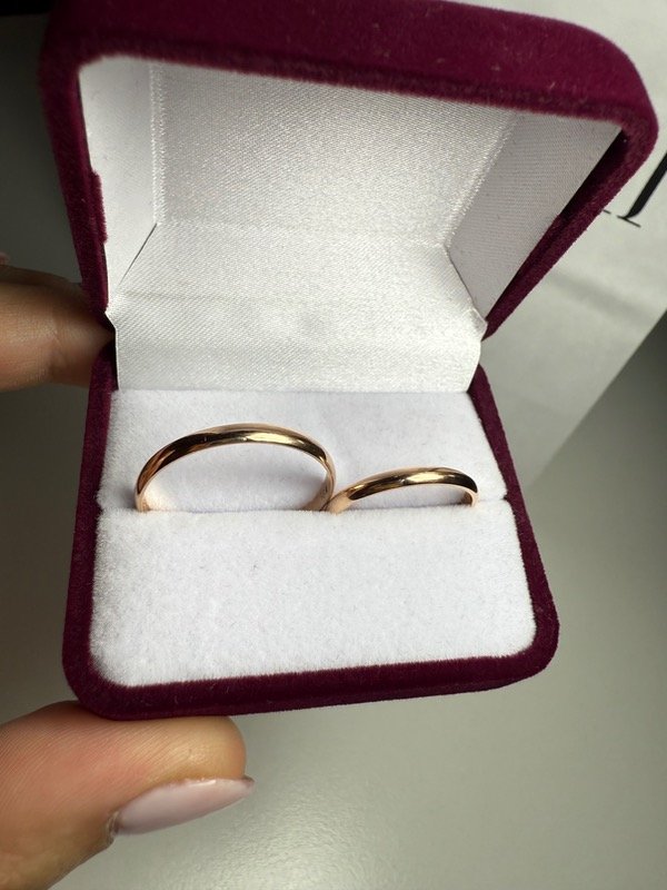 Producto - Dos Alianzas lisas oro 18k - 0