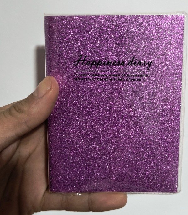 Producto - Libreta brillo violeta (7.5 xx 10 cm - 60 h)