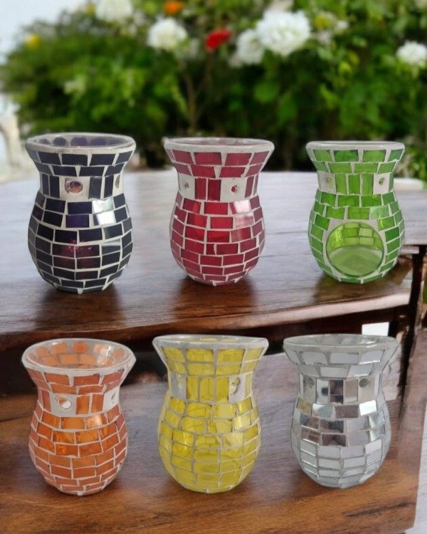 Producto - Hornillo para esencias Vidrio Venecita de 12x8cm